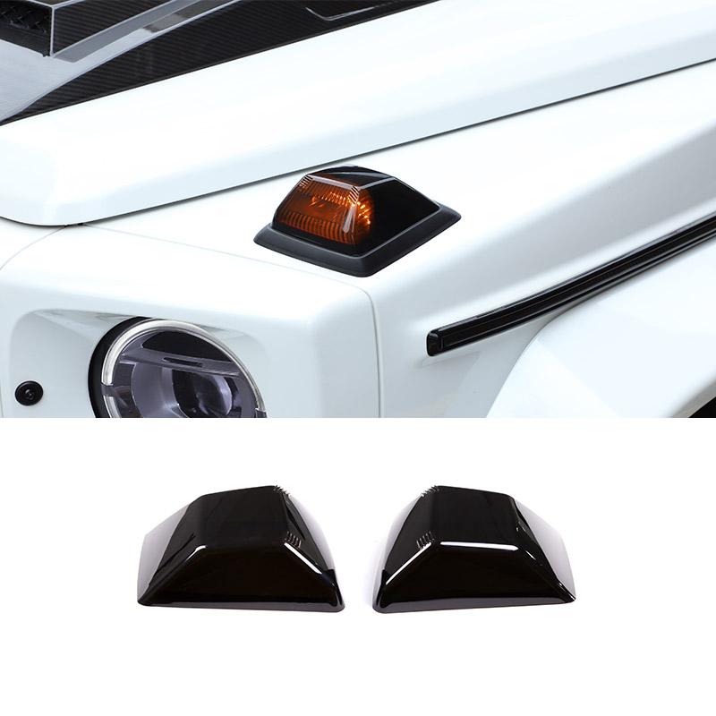 Car Hood Turn Signal Cover Signal Lamp Decorative Cover For Mercedes-Benz G-Class W463 W464 2007-2026 Car Accessories