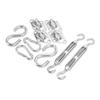 42pcs set Stainless Steel AntiRust Sun Shade Sail Hardware Kit for Outdoor Patio Garden Rectangle Square Triangle Sun