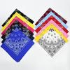 Trifong bandana blue paisley adult bandana handkerchief stylish 100% cotton cashew pattern unisex men's 55cm x 55cm blue