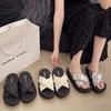 Premium slippers women's outer wear platform 2025 summer new fashion versatile casual comfortable cross with sandals