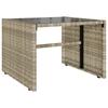4 Piece Garden Sofa Set with Cushions Light Grey Poly Rattan
