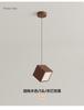 Nordic Square Pendant Light Wood Art Design Hanging Chandelier Living Room Decoration Bar Dining Table Lighting Fixtures