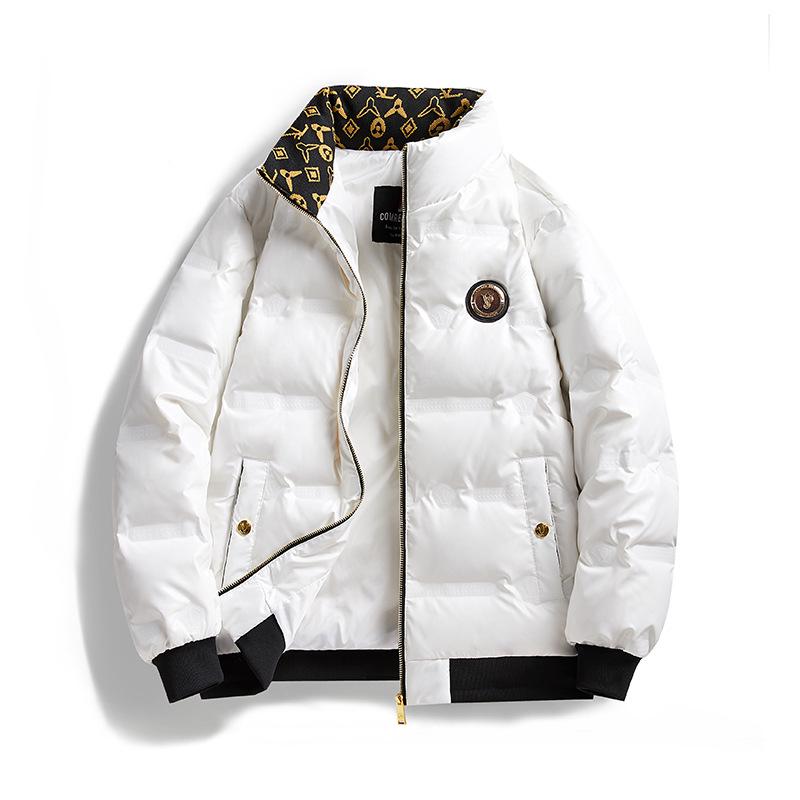 

Чоловіча коротка куртка з натурального пуху 50% зі стоячим коміром - Новий трендовий бренд 2025 XL