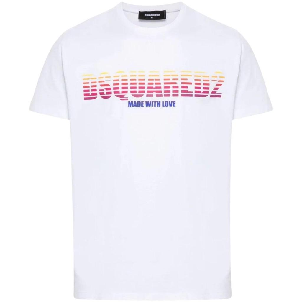 DSquared2 Unisex Adult Made With Love Logo Cool Fit T-Shirt