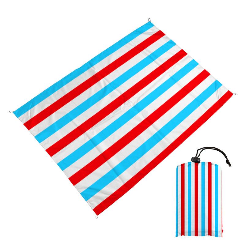 

Striped nylon print picnic mat mini waterproof plaid cloth moisture-proof beach mat blanket 100*140cm