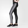 Adidas Neo Sports Lifestyle Series Striped Comfortable Fashion Casual Nine-Point Yoga Pants Women Pants Black BQ0619