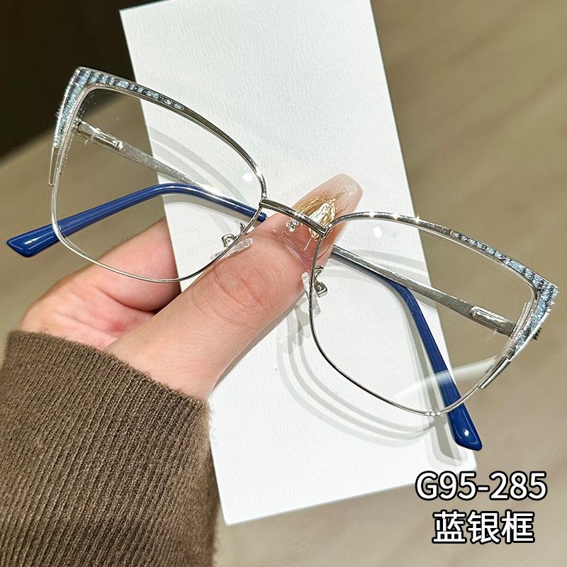 

Женские очки «кошачий глаз» Дизайнерские Модные Металлические Очки с Защитой от Синего Света Очки для Блокировки Синего Света Компьютерные Оптические Очки