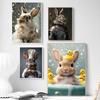 Interesting Rabbit Professional Portrait Posters Game Chef Hero Modern Prints Canvas Wall Art Pictures Home Living Room Decor