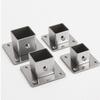 20/25/30/40mm Square Tube Connector Set Stainless Steel Elbow Corner Joint New Flange Base  Fence