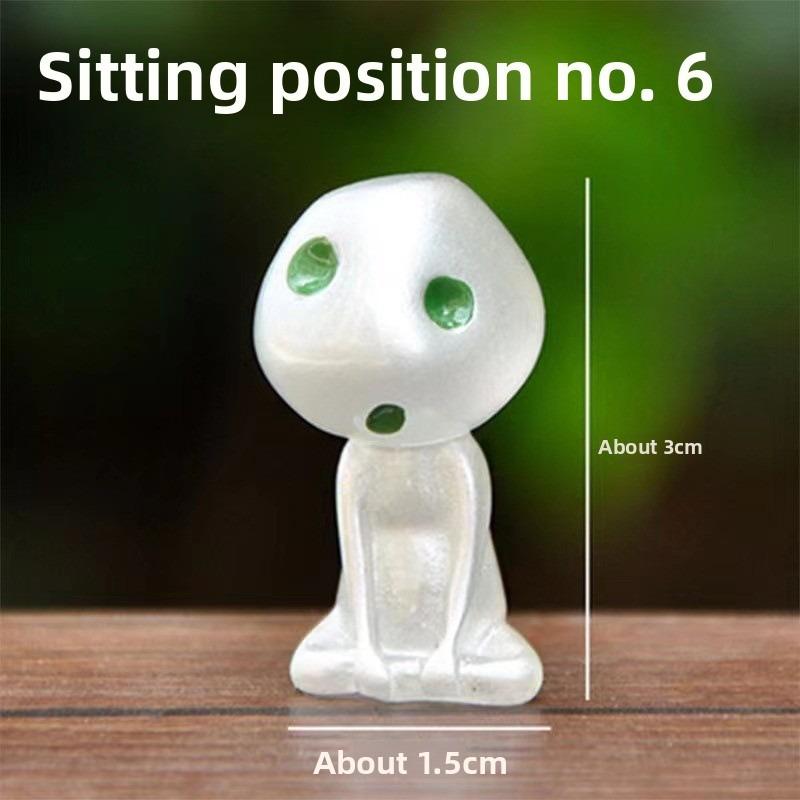 Mini princezna Mononoke Světelný strom Elfové Ozdoba pro panenku Mikrokrajinka Bonsai