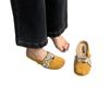 2025 Summer New Late Evening Breeze Gentle Heeless Lazy with Skirt French Bag Head Half Slippers Women's Summer Wear