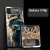 Mapache Hard PC Phone Case For Samsung Galaxy Z Flip 7 6 5 4 Black Cover For Galaxy Z Flip 3 Foldable Shell Fundas Capas Coque