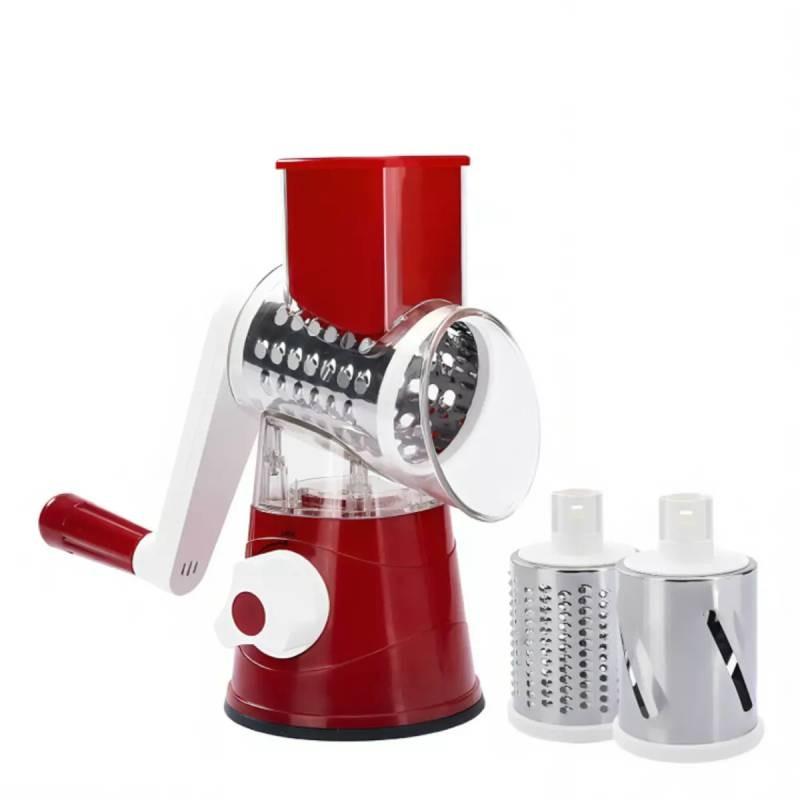 Rotary 3in1 Food Slicer Chopper Cheese Grater Fruit Vegetable Cutter Shredder
