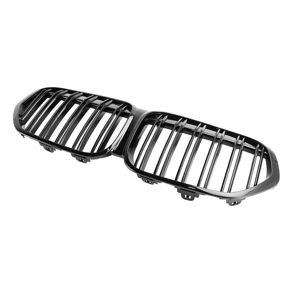 Gloss Black Front Kidney Grille Grill Fit BMW X1 F48 F49 2019-2021 Dual Slat