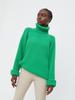 Autumn/Winter European & American High Neck Solid Color Loose Knit Sweater