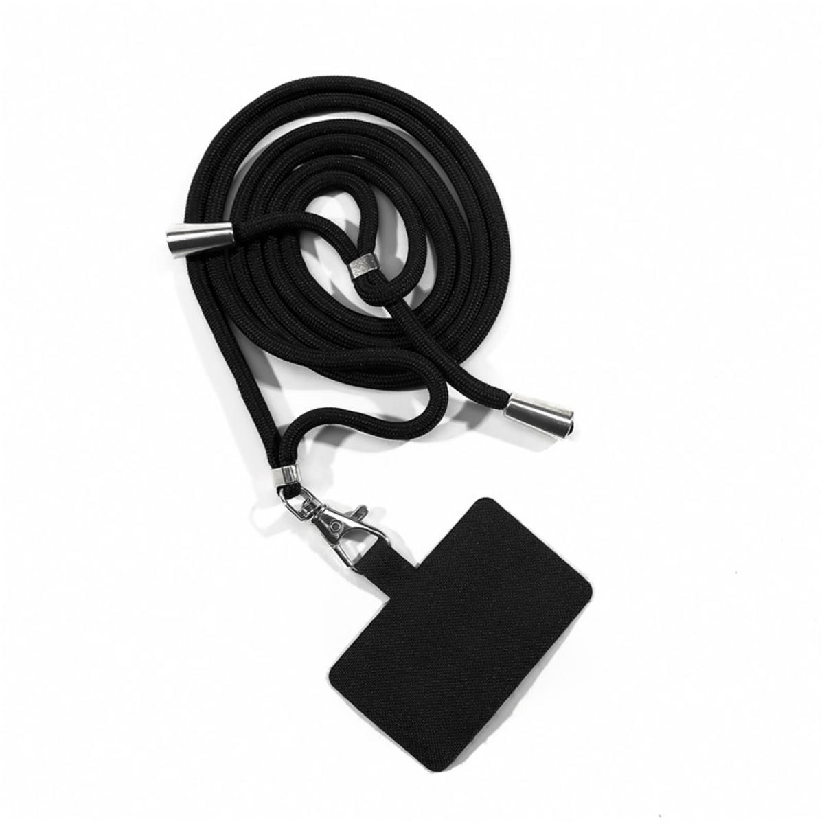 

Soft Phone Lanyard Strap Patch For All Phone Cases Solid Color Household External Hanging Neck Freeing Hands And Preventing Loss чёрный