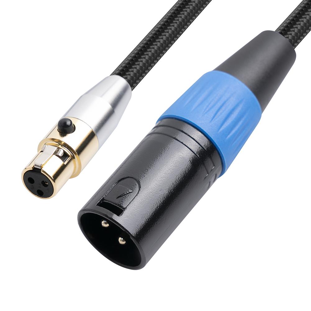 0.3/1/2/3/5M Mini XLR Female To XLR Male Adapter 3 Pin Mini XLR Female To 3 Pin XLR Male Cable for Microphone Camera