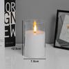 LED Electronic Candles Light Remote Control Timer Flicker Flameless Lamp Clear Acrylic Battery Powered Wedding Party Christmas