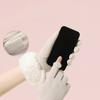 Velvet Winter Gloves Thick Women Mittens Skiing Plush Gloves  Outdoor