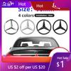 2025 Heiß Neu 2025 Für Mercedes Benz 90mm ABS Heckstern Embleme Kofferraum Heckstern Logo Aufkleber Plakette für Mercedes Benz W204 W205 W