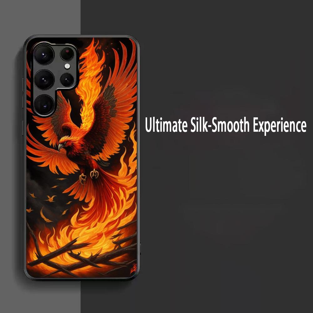 Phoenix classic cool design Phone Case For Samsung Galaxy S25 S24 S23 S22 S21 S20 Plus Ultra Note20 Limited Soft Black