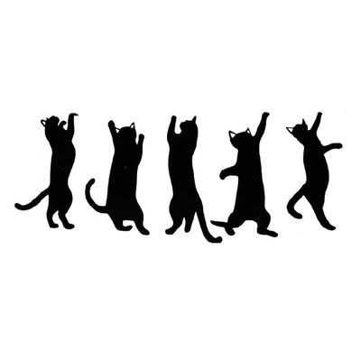 5Pieces Iron Bookmarks Playful Cats Shaped Design Book Accessories for Readers Cats Book Clips Premium Reading Essential