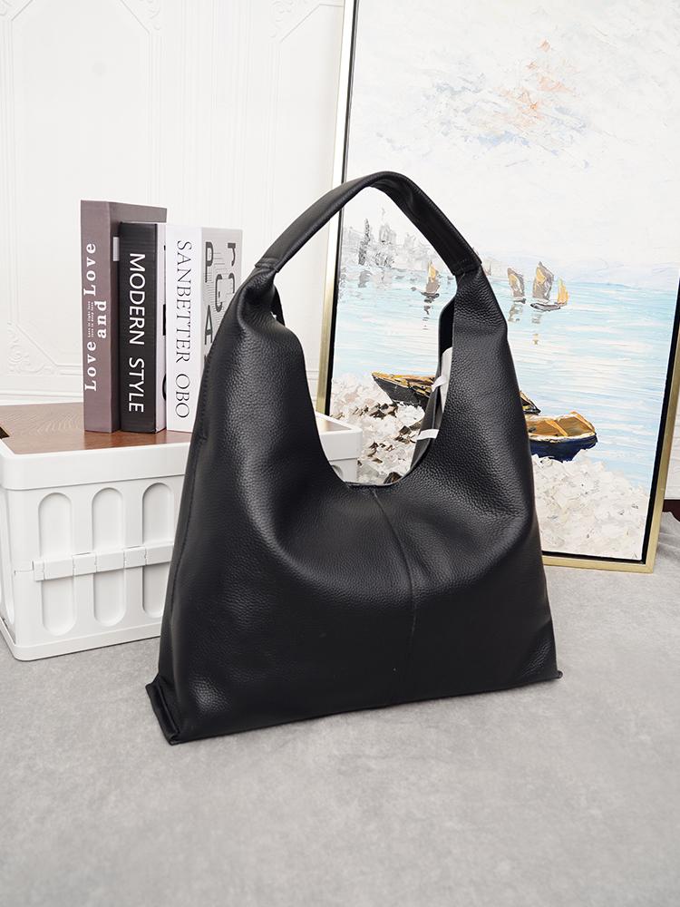 Soft Genuine Leather Women's Slouchy Tote Bag Large Capacity Zency