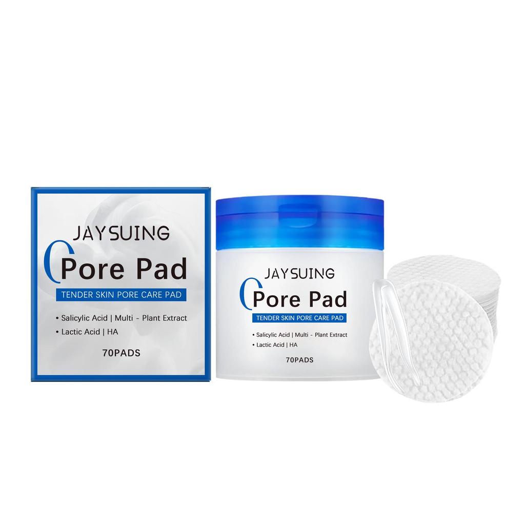 Salicylic Acid Pore Cleansing Cotton Pads, Containing Lactic Acid and Salicylic Acid, Specially Designed for Exfoliation and Pore Care (70 Pieces)