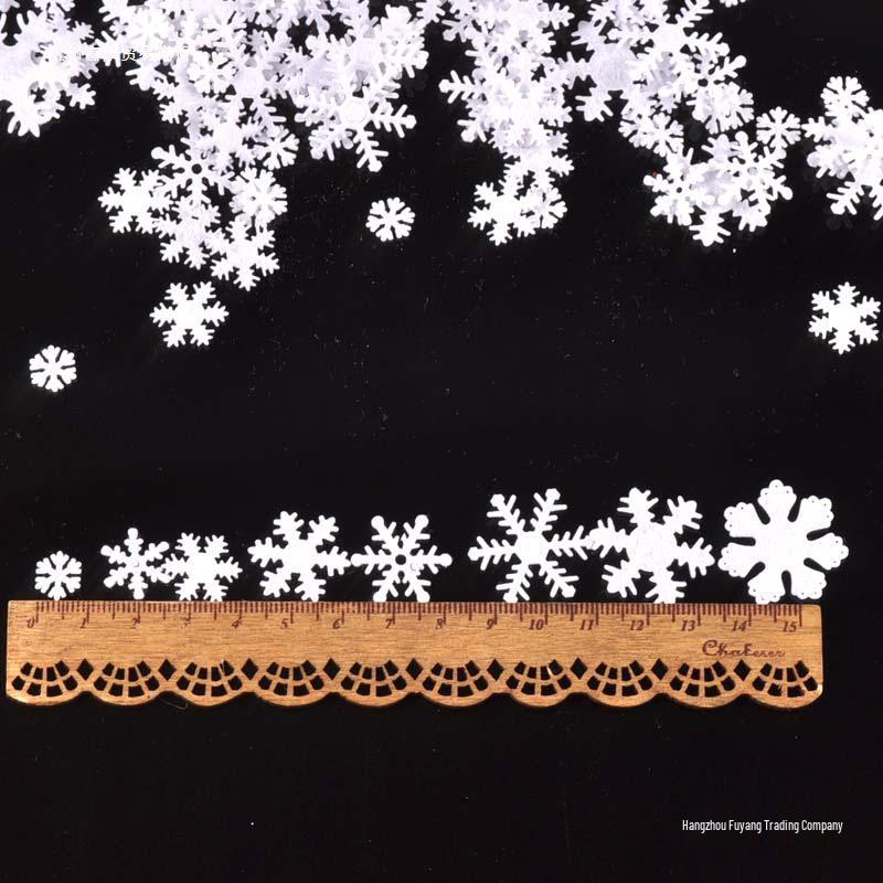 Mini Snowflake Christmas Craft Decorations 1-3cm - No Adhesive Back