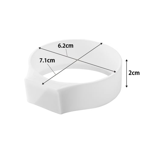 Yamazaki Magnetic Silicone Band, White, W6.2 X D7.1 X H2cm, Tower, Floating Storage, Bottle Band, 1308