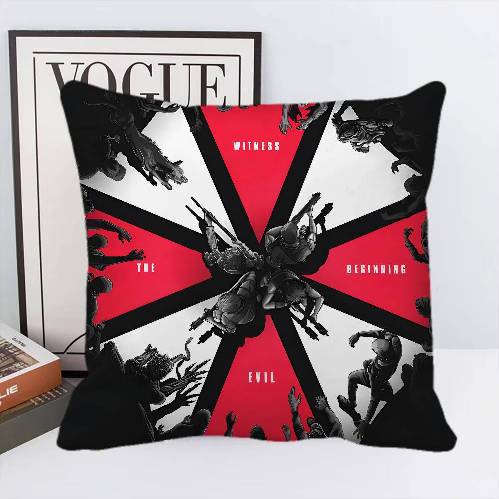 GAME E-Evils Cool R-Resident Pillow Case Square Pillow Bedroom Sofa Leisure Comfort Cushion Home Decoration