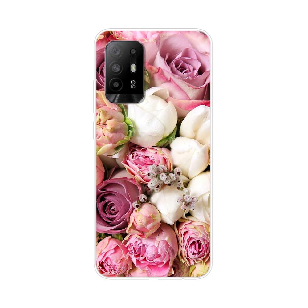 Hülle für Oppo Reno5 Z Hülle Blume Tier Hülle Silikonhülle für OPPO Reno 5Z Reno 5 Z 5G 6.43'' Hülle Bumper Handyhülle Coque