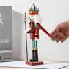 Christmas Nutcracker Ornament 12 inch Traditional Painted Wooden Nutcracker Soldier Doll Nutcracker Figures Holiday Party Tabletop Christmas