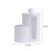 2-in-1 Makeup Pad Organizer Dustproof Floss Picks Holder  for Vanity Countertop