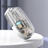 Compact Pill Divider for Purse Cutter Splitter Small And Tiny Pills, Portable Tablet Grinder, Medicine Organizer Daily Dose with Storage Compartment