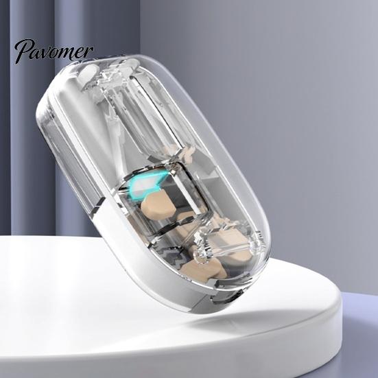 Compact Pill Divider for Purse Cutter Splitter Small And Tiny Pills, Portable Tablet Grinder, Medicine Organizer Daily Dose with Storage Compartment