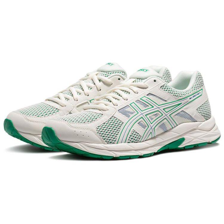 Asics Gel-Contend 4 Comfortable Fashion Fabric Synthetic Leather Low-Top Training Running Shoes Men sneaker White Green 1011B896-100