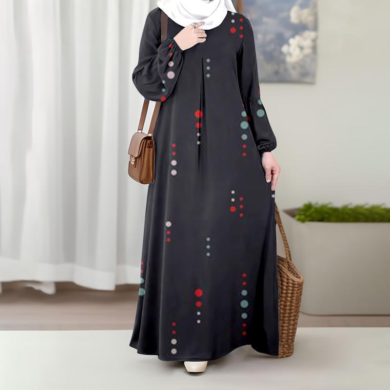 

Мусульманские женские платья, свободного кроя, подходят для повседневной носки и праздничных мероприятий, подходят для Ид, новинка 2025 XL