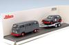 Schuco 1/87 Volkswagen T2 Bus with Trailer & Volkswagen Golf I GTI