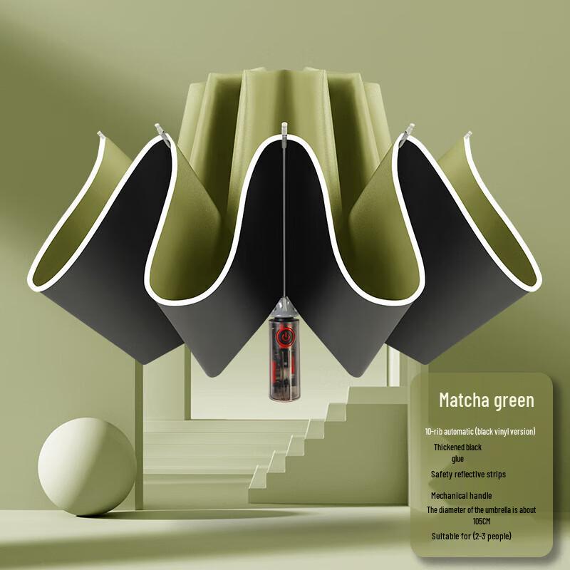 XuQing Automatic Reverse Folding Umbrella with Reflective Strip