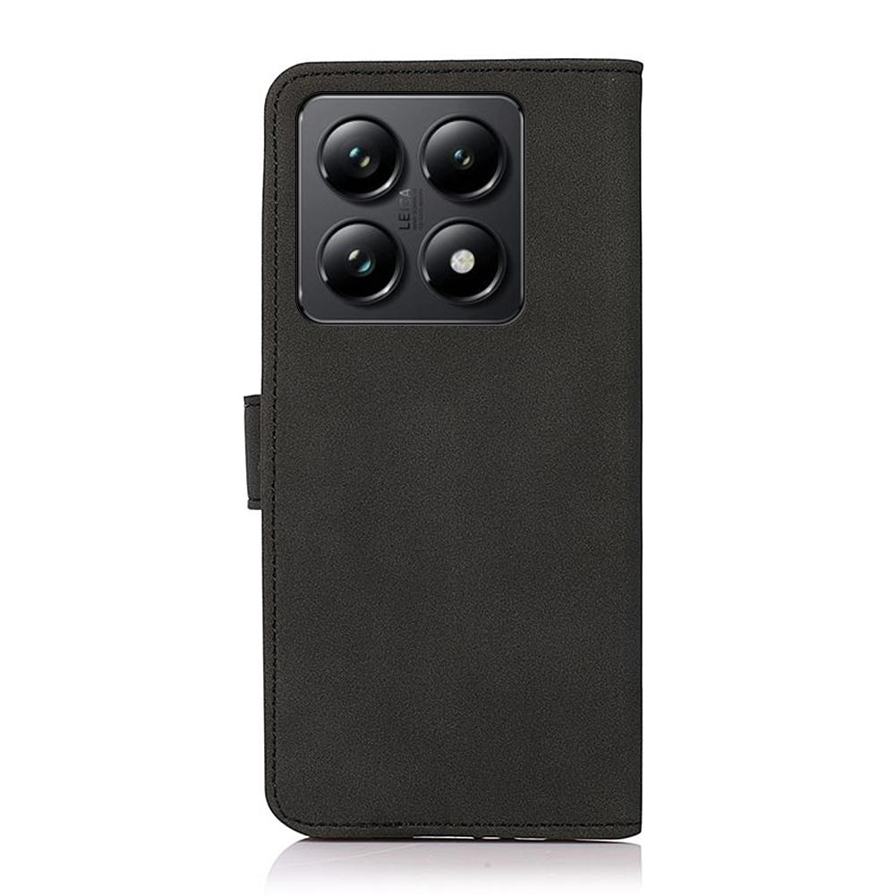 KHAZNEH Für Xiaomi 14T Pro Ständerhülle PU Leder Brieftasche Handyhülle