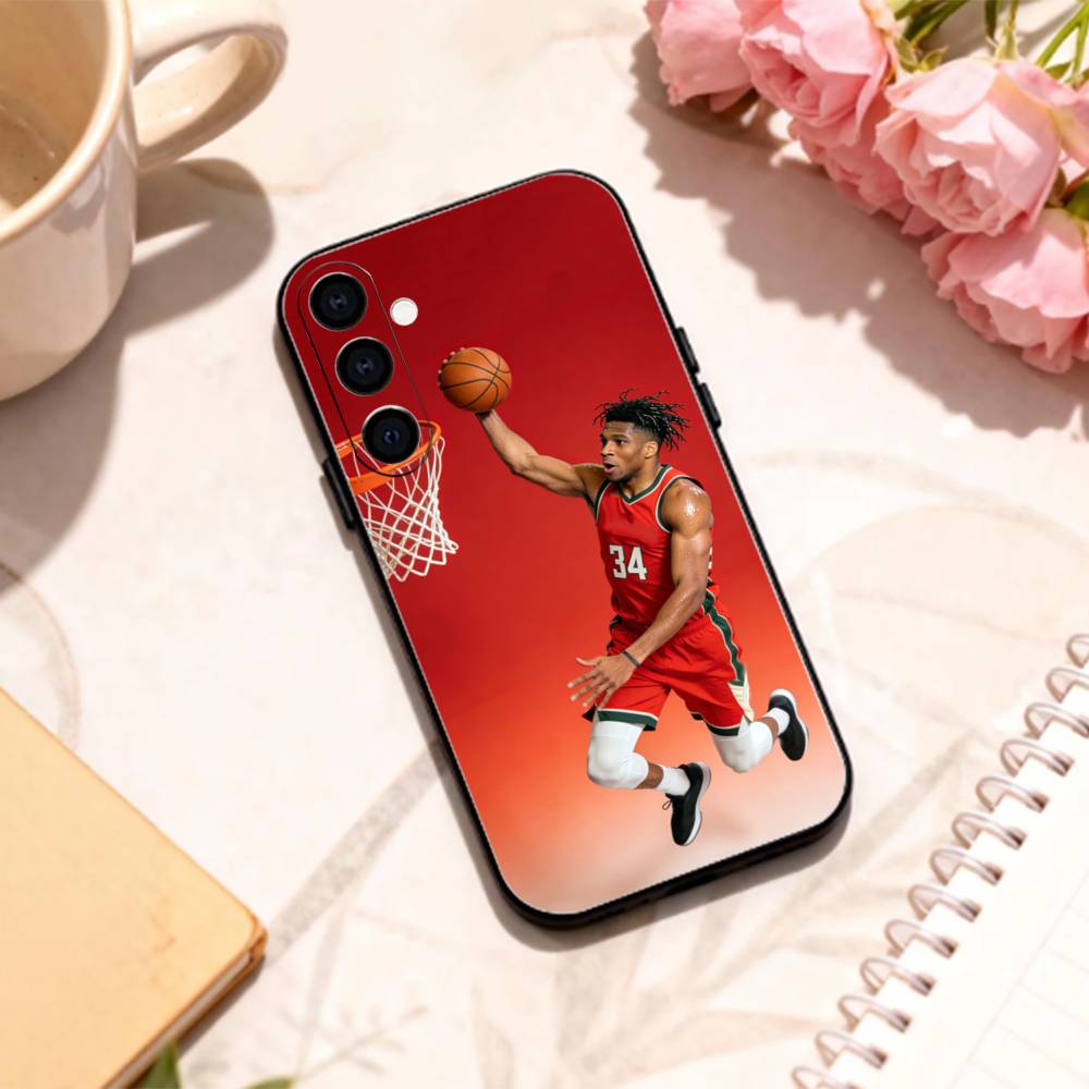 Basketball G-Giannis A-Antetokounmpo phone Case For Samsung Galaxy A73,A72,A71,A70,A53,A52,A51,Others Soft Black Shell