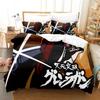 Tengen Toppa Gurren Lagann Bedding Set Single Twin Printed With Pillowcase Duvet Cover Soft Single Double Queen Super King Size