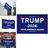 Bandeira Trump 2024 3x5 Exterior Interior   Salvar a América Novamente Bandeira Decoração de Jardim