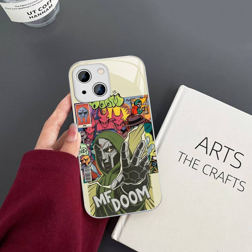 M-MF D-DoomS Band For IPhone 14 13 12 Mini 11 Pro XS Max X XR 14 Plus Tempered Glass Cover