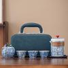 Ru Kiln Style Portable Kung Fu Tea Set
