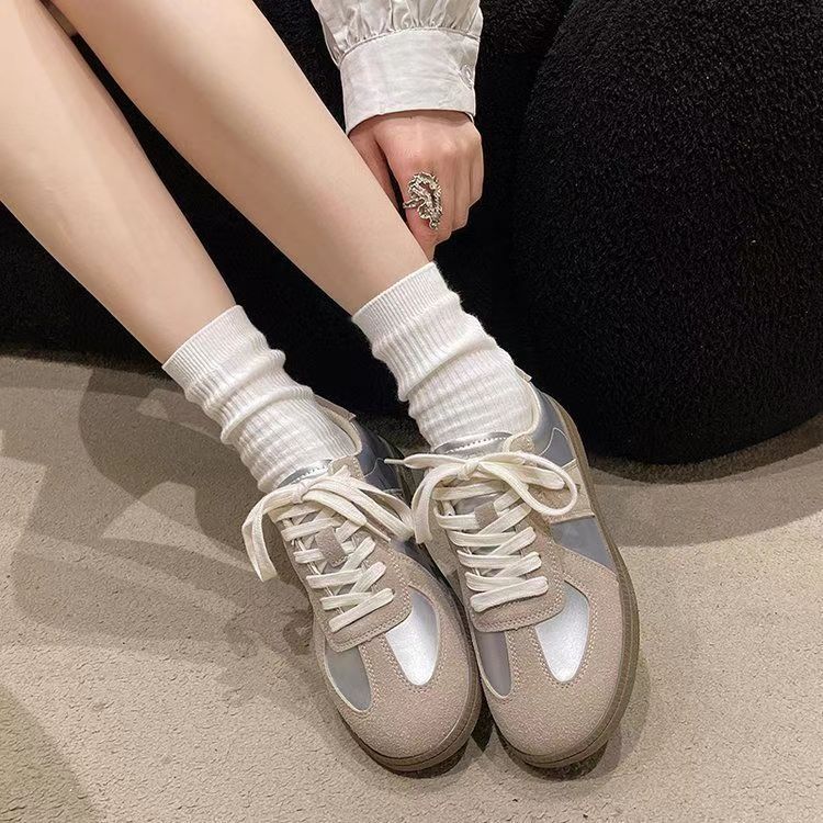 

МОДНЕ ВЗУТТЯ Чоловічі дихаючі спортивні кросівки Спортивне взуття для бігу Відкритий жіночий теніс Тренажер для тренажерного залу 40 срібло сірий колір