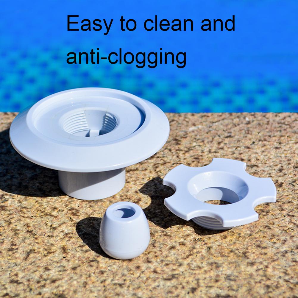 Massage Nozzle 360-Degree Rotatable Adjustment Heat-Resistant ABS Material Water Outlet Pool Jet Nozzle