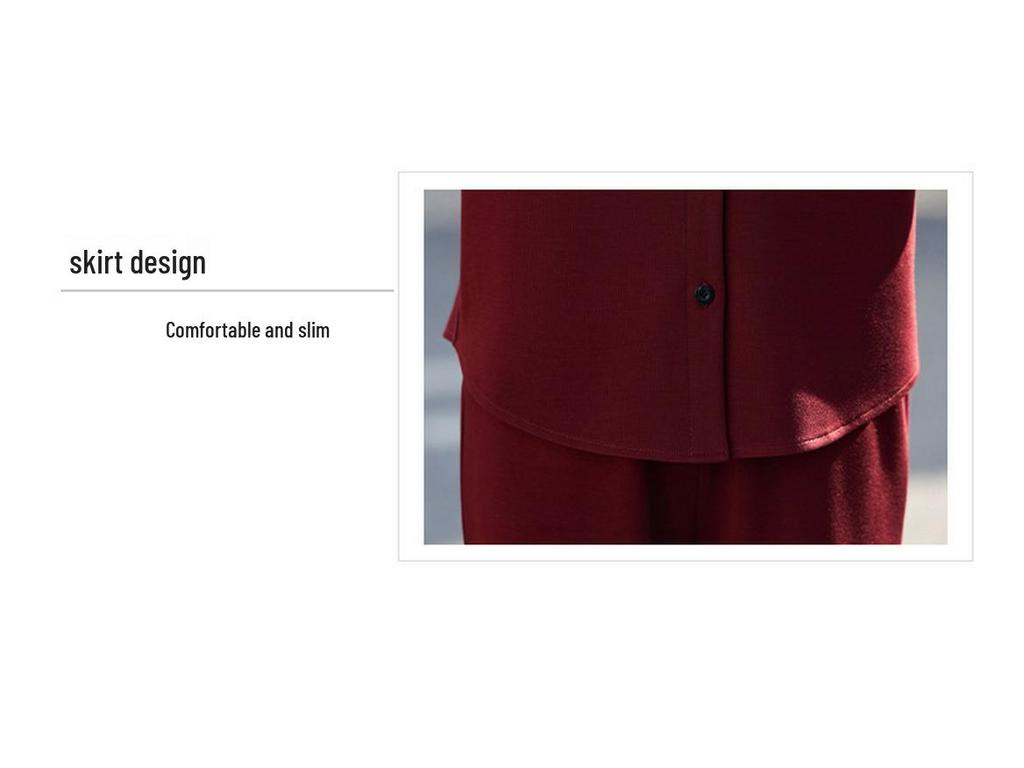 Korean Style Women's Spring 2026 Straight-Leg Pants Sportswear Set - High-End Casual Two-Piece