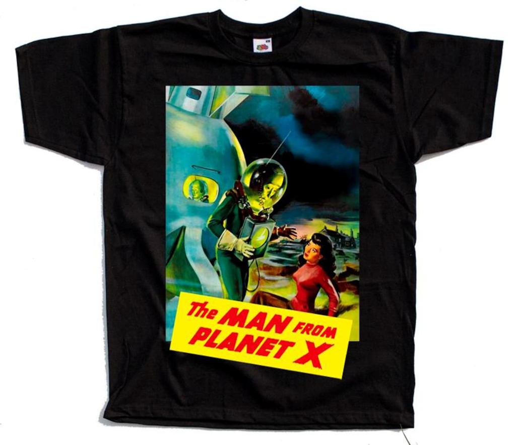 the man from planet x Horror movie poster T-Shirt Black vintage scary all sizes S-5XL
